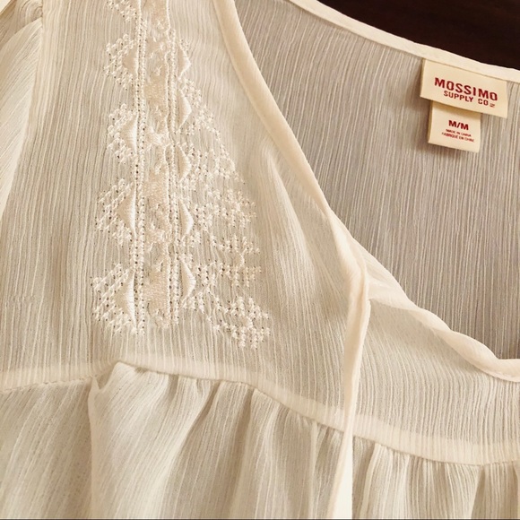 Mossimo Supply Co. Tops - Sheer White Top Mossimo Supply Co. Tops - Sheer White Top